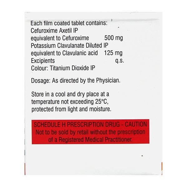 Ceroxim XP 625mg Tablet 6'S - Bacterial Infections-Cep