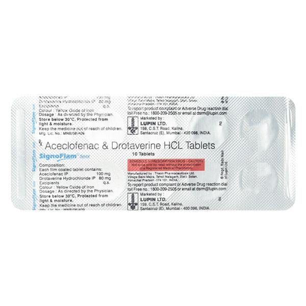 SIGNOFLAM SPAS Tablet 10's - Muscle Spasm-Ant