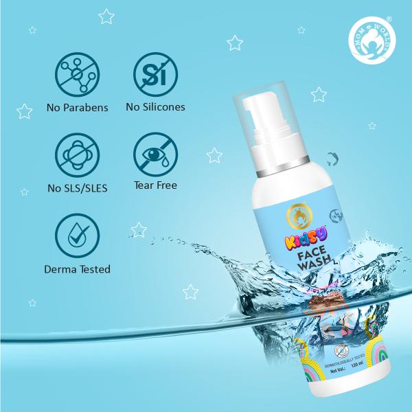 Mom & World Kids Face Wash 120 ml - Baby Skin Care