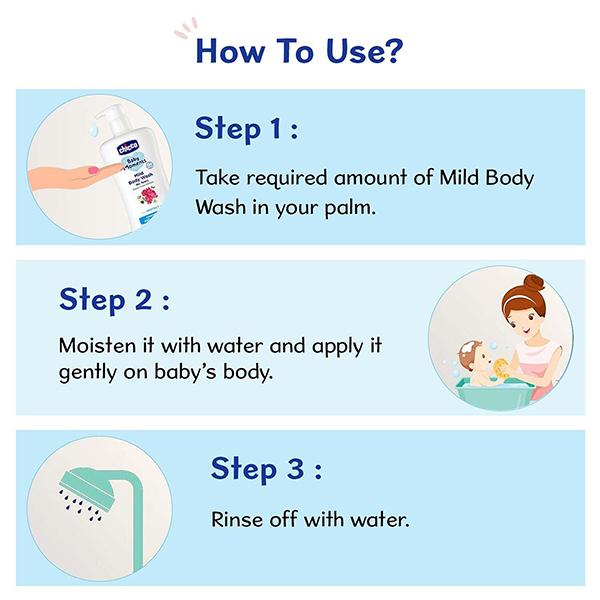 Chicco Baby Moments Mild Bodywash Protect 200 ml - Baby Body Wash