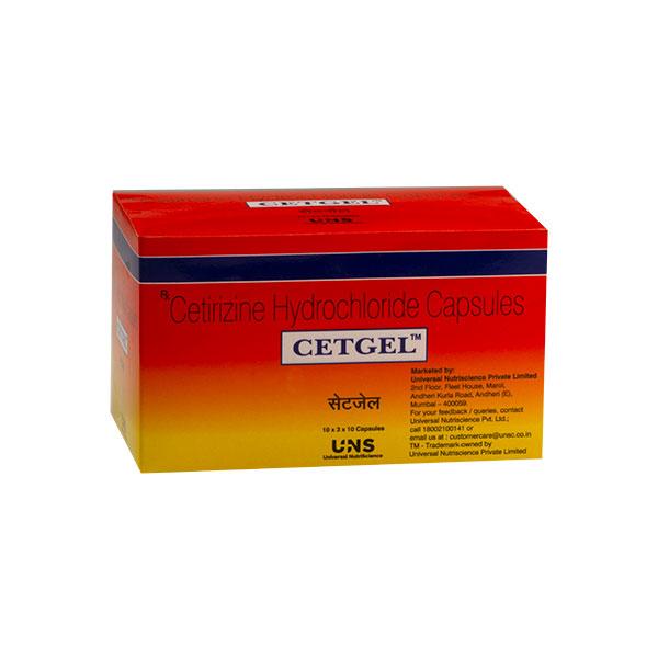 Cetgel Capsule 10'S - Allergies-Ant