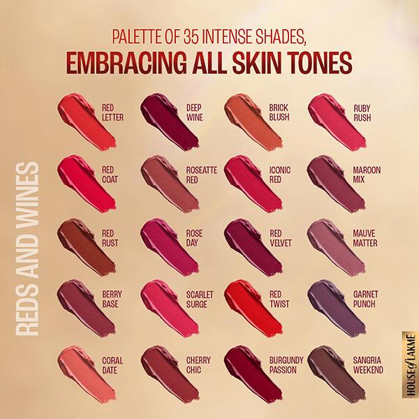 Lakme 9to5 Powerplay Priming Matte Lipstick, Lasts 16hrs, Rosy Sunday, 3.6 gm - Lipsticks