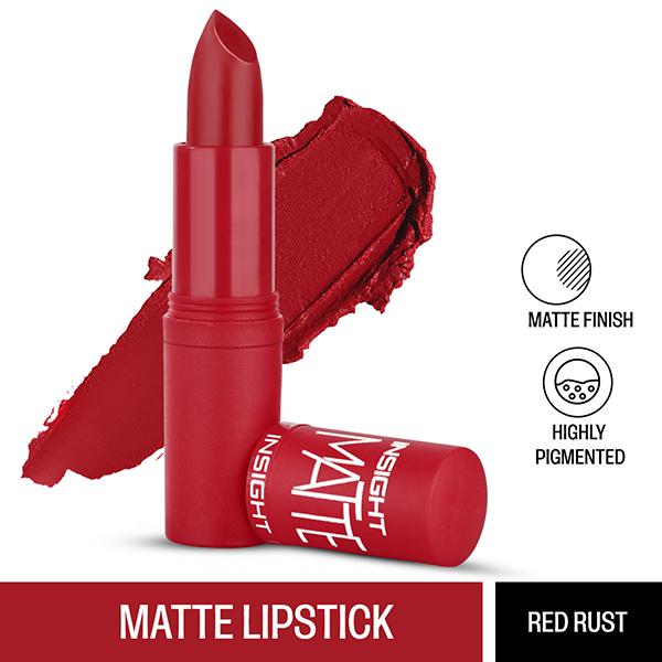 Netmeds | Insight Cosmetics Matte Lipstick - Red Rust 4.2 gm