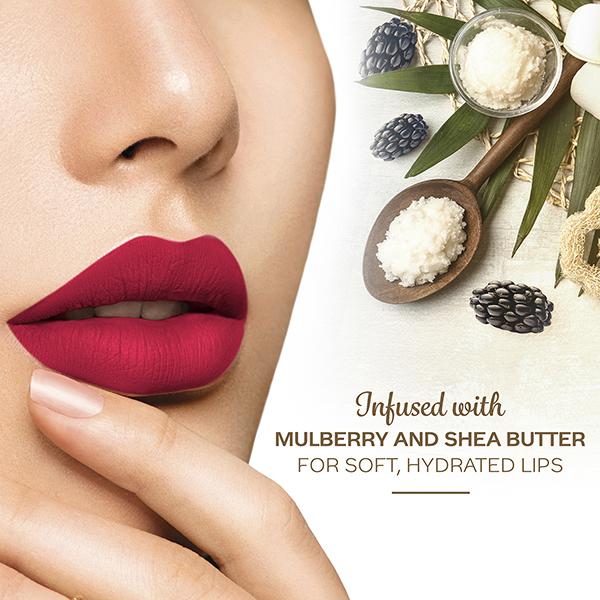 Faces Canada Matte Addiction Lipstick Luxurious Comfort HD Finish with Mulberry Oil & Shea Butter Brazen Pink 01 3.7gm - Lipsticks