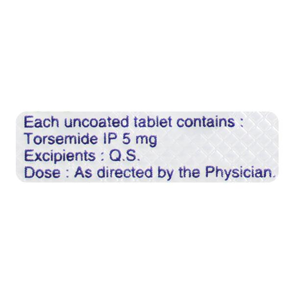 TOR 5mg Tablet 10'S - Hypertension-Diu