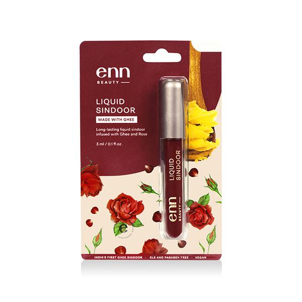 Netmeds | ENN Long Lasting and Waterproof Liquid Sindoor - Maroon 3 ml