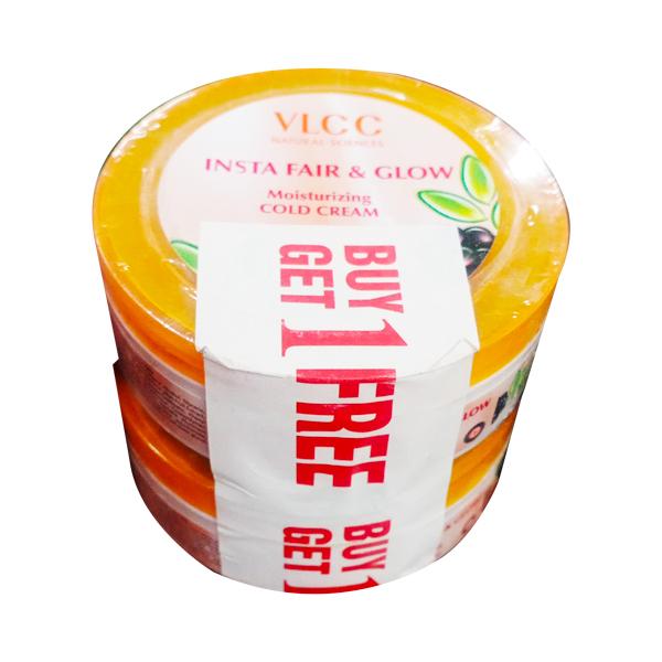 Vlcc Insta Fair & Glow Moisturizing Cold Cream Mulberry & Liquorice 75 gm (Buy 1 Get 1 Free) - Face Creams