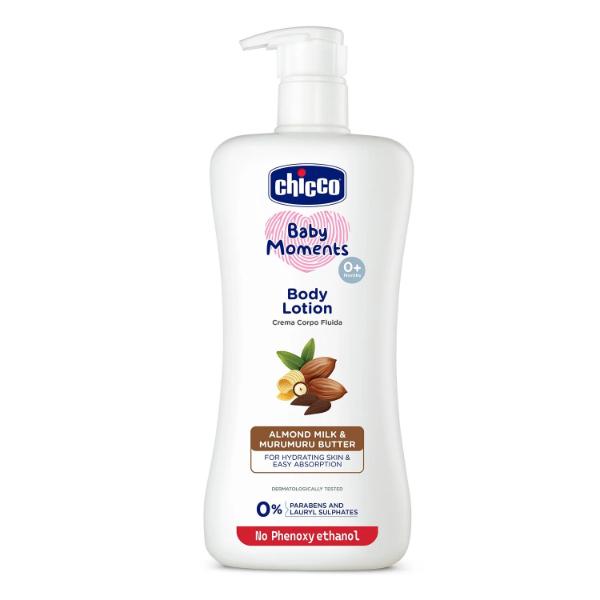 Netmeds | Chicco Baby Moments Body Lotion (0+ Months) - Almond Milk & Murumuru Butter 500 ml