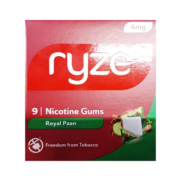 Netmeds | RYZE 4 MG ROYAL PAAN NICOTINE Gum 9's