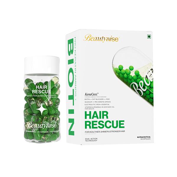 Netmeds | Beautywise Hair Rescue, Biotin & Keratin, for Hairfall Control & Growth 30's