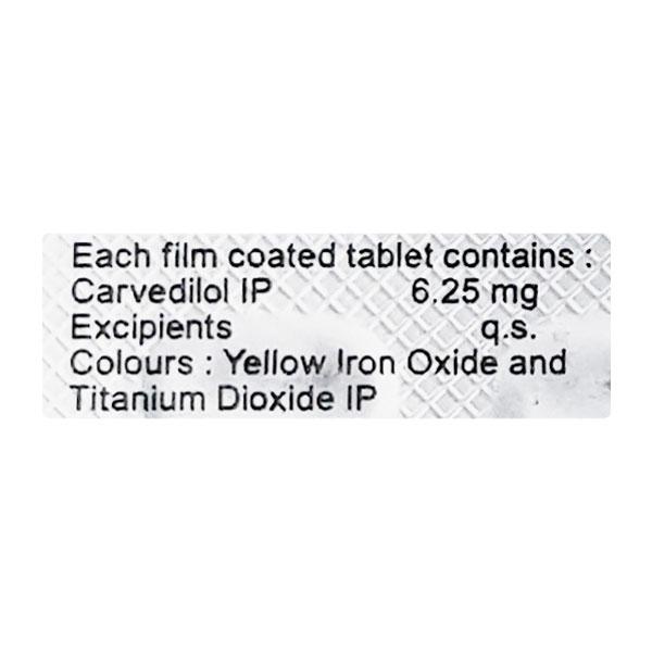 Carvil 6.25mg Tablet 10'S - Hypertension-Bet