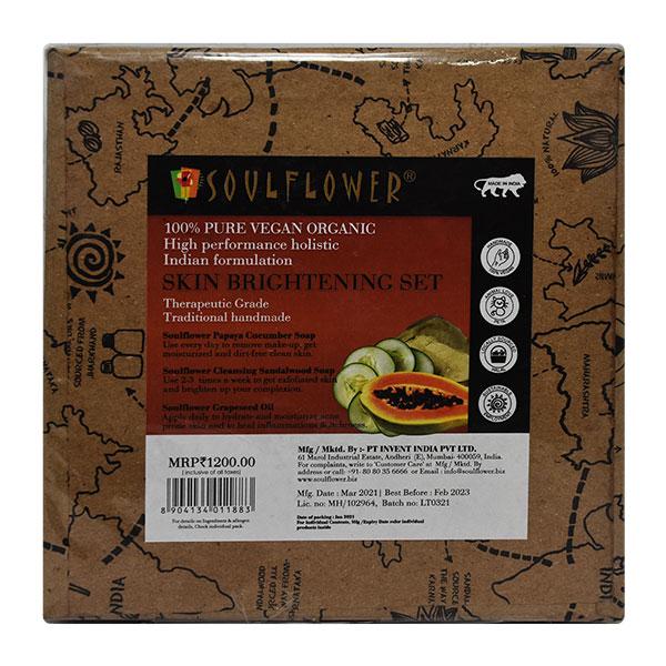 Netmeds | Soulflower Skin Brightening Set (150gm + 150gm + 30ml) 1's