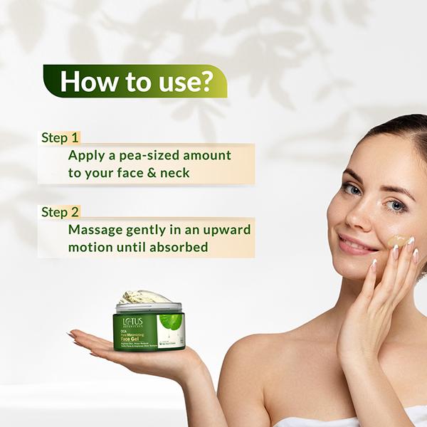 Lotus Botanicals CICA Pore Minimizing Face Gel, Minimize Acne Breakouts, All Skin Types 50 gm - Face Moisturizers