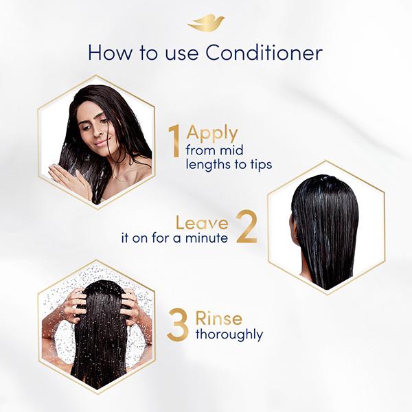 Dove Hair Therapy Breakage Repair Conditioner, No Parabens & Dyes 380 ml - Conditioners