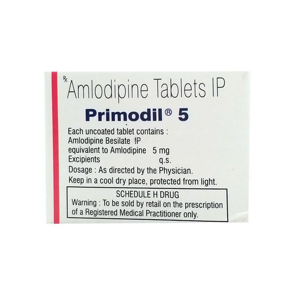 Primodil 5mg Tablet 10'S - Hypertension-Cal
