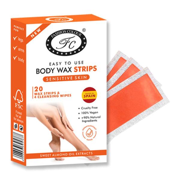 Fashion Colour Sensitive Skin Body Wax Strips 1's - Hair Gels & Waxes