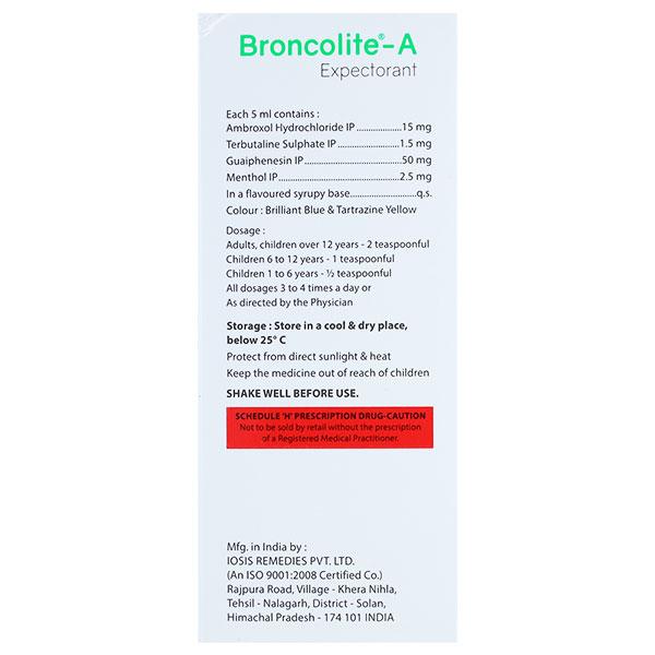 BRONCOLITE A Syrup 100ml - Cough And Cold-Cou