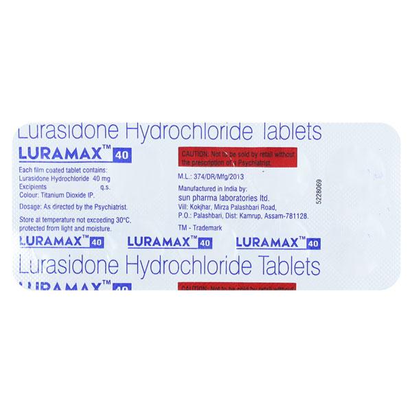 Netmeds | Luramax 40mg Tablet 10'S