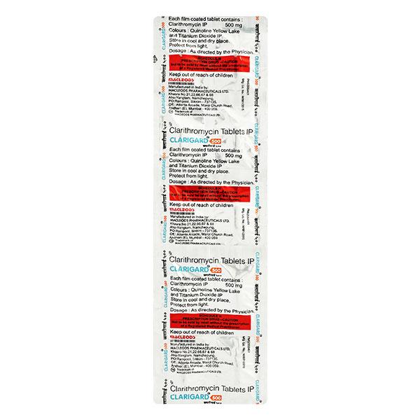 Netmeds | Clarigard 500mg Tablet 10'S