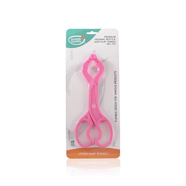 Buddsbuddy Premium Feeding Bottle Anti-slip Big Tongs - Pink