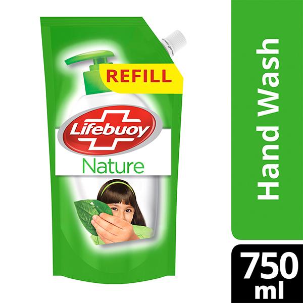 Netmeds | Lifebuoy Nature Germ Protection Handwash Refill 750 ml