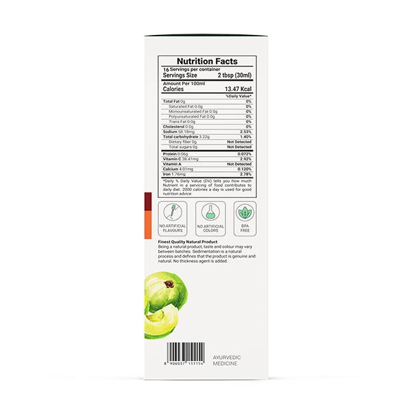 Krishna's Herbal & Ayurveda Special High Fibre Amla Juice 1000 ml - Ayurvedic Juices
