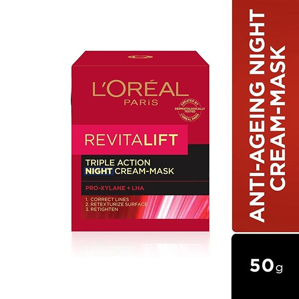 Loreal Paris Revitalift Triple Action Night Cream- Mask 50ml