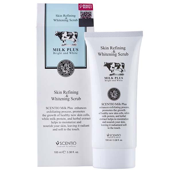 Scentio Milk Plus Organic Skin Refining & Whitening Scrub 100 ml