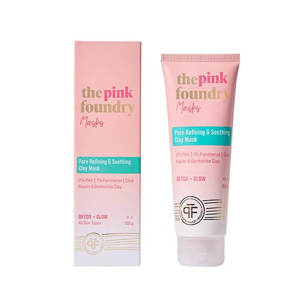 The Pink Foundry Pore Refining & Soothing Clay Mask 100 gm - Masks & Peels