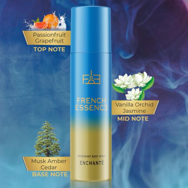 French Essence Deodorant Body Spray - Enchante 150 ml - Perfumes (Edt/Edp)