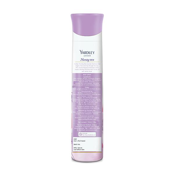 Yardley Morning Dew Deo 150 ml - Men Deodorants/Roll-Ons