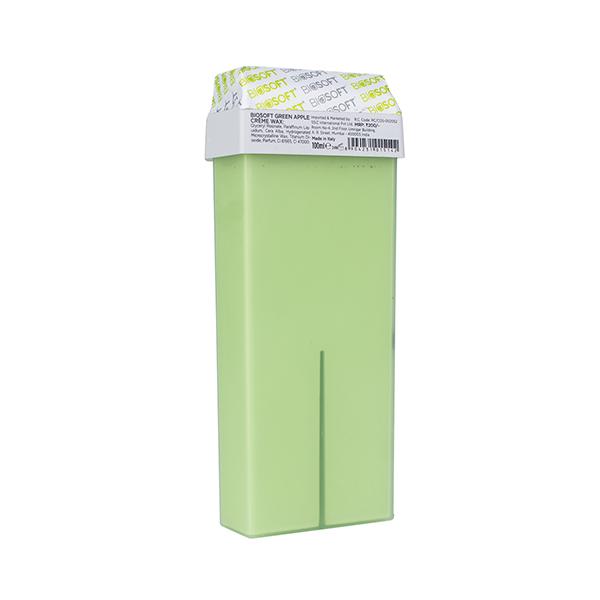 Biosoft Green Apple Cream Wax Refill Roll On Wax 100 ml - Shaving & Hair Removal