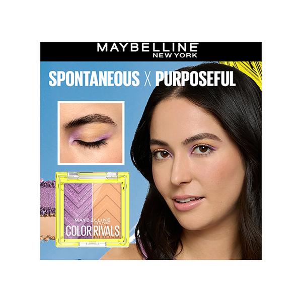 Maybelline New York Color Rivals Shadow Longwear Duo Eyeshadow Palette Spontenous x Purposeful 3 gm - Eyeliners