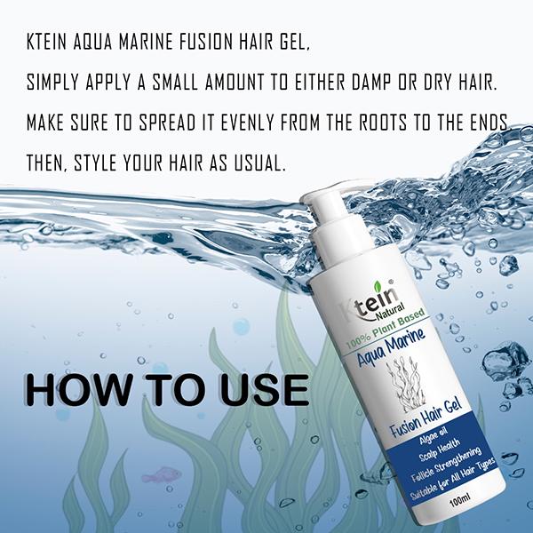 Ktein 100% Plant-Based Aqua Marine Fusion Hair Gel 100 ml - Hair Gels & Waxes