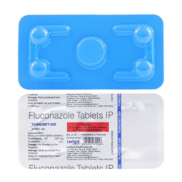 FUNGISET 200 Tablet 1's - Fungal Infections-Anf