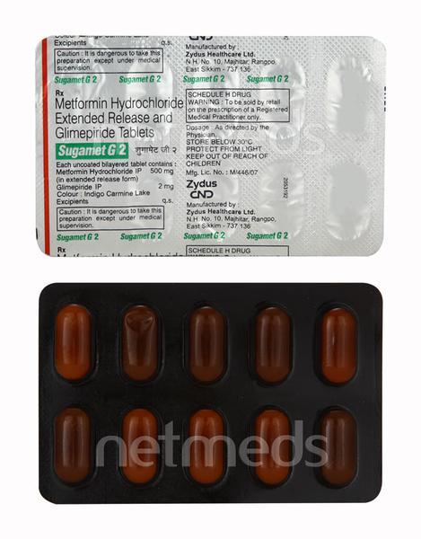 Sugamet G2 Tablet 10'S - Diabetes-Ant