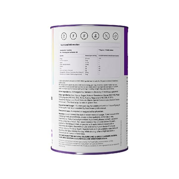 Nudge Wellness Melatonin Sleep Gummies for Deep Sleep with Melatonin & Ashwagandha 30 Gummies 30's - Mental Health