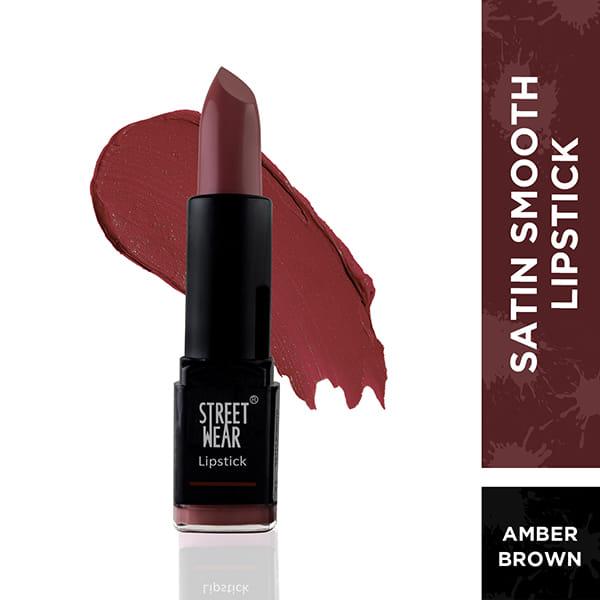 Streetwear Satin Smooth Lipstick - Amber Brown 4.2 Gm - Lipsticks