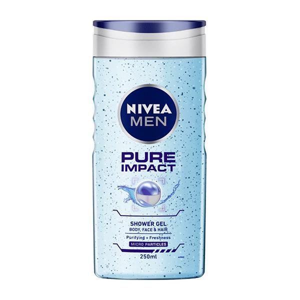 Netmeds | Nivea Men Pure Impact Purifying + Minerals Shower Gel 250ml