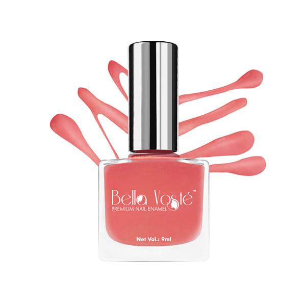 Bella Voste Gel-Shine Nail Paints Peachy Diamond(47) 9 Ml - Nail Polish