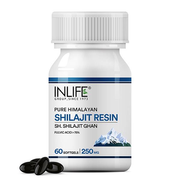 Netmeds | INLIFE Pure Himalayan Shilajit Resin 250mg Softgel Capsules 60's