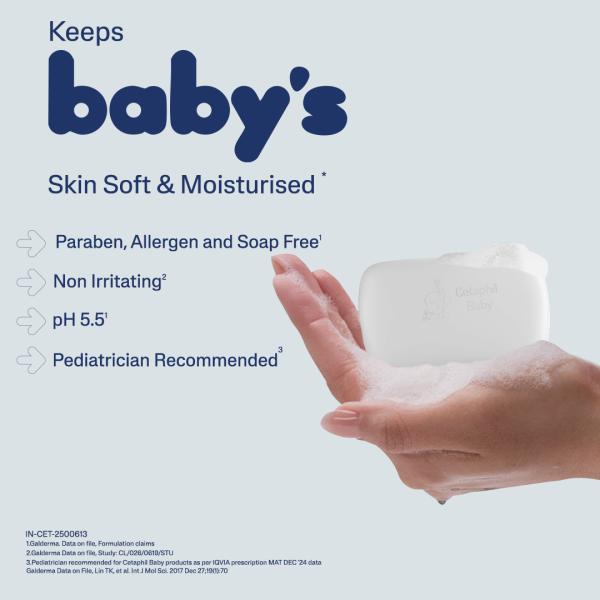 Cetaphil Baby Mild Bar - (4x100gm) 4's - Face Washes