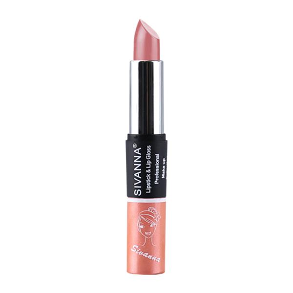 Sivanna Colors 2 in 1 Lipstick & Lip Gloss - DK061 05 20 gm - Lip Glosses