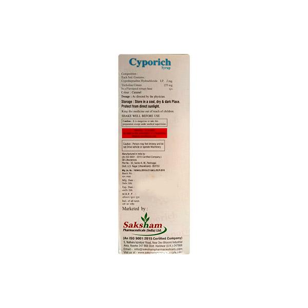 CYPORICH Syrup 200ml - Appetite-App