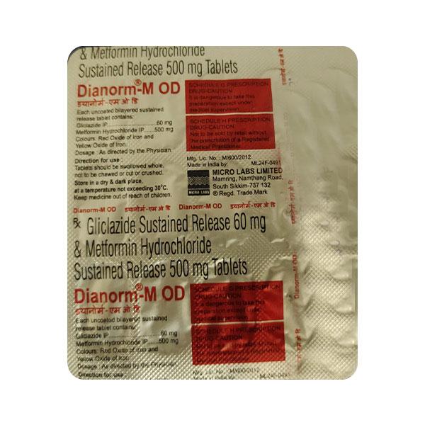DIANORM M OD Tablet 15's - Diabetes-Ant