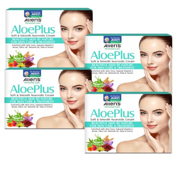 Netmeds | Allen Aloe Plus Soft & Smooth Cream 50 gm (Pack Of 4) 1's