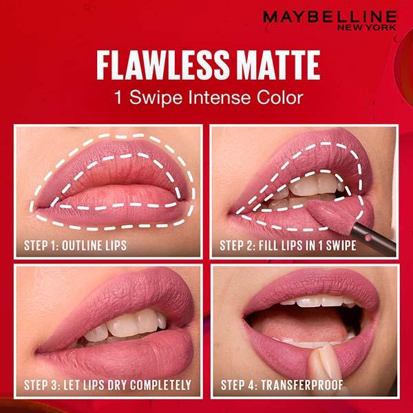 Maybelline New York Super Stay Matte Ink Liquid Lipstick, 120 Artist 5ml - Lipsticks