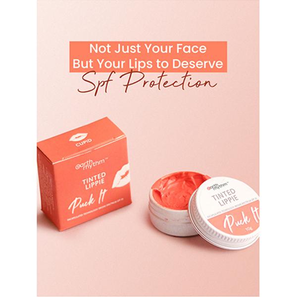 Earth Rhythm Tinted Lippie Spf 30 Cupid 10 gm - Lip Stains & Tints