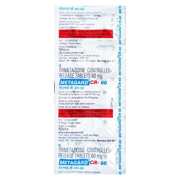 Netmeds | Metagard CR 60mg Tablet 10'S