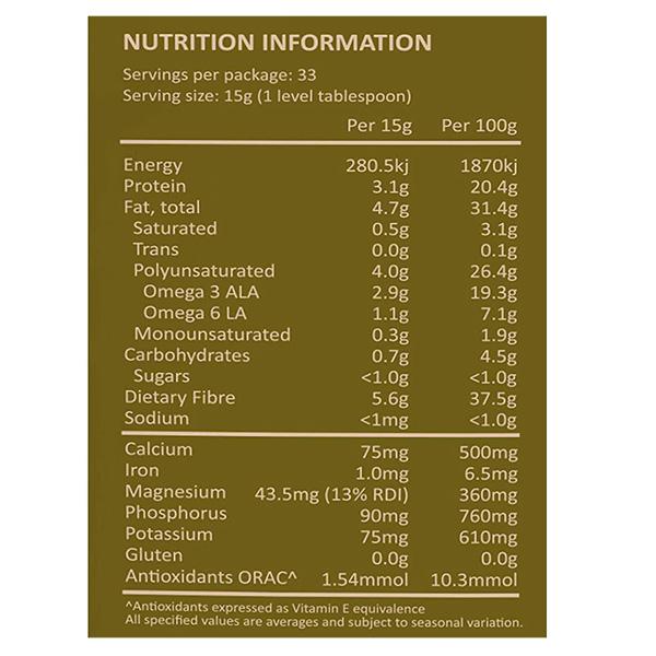 Nourish You Black Chia Seeds 500 gm - Nutritional Bars